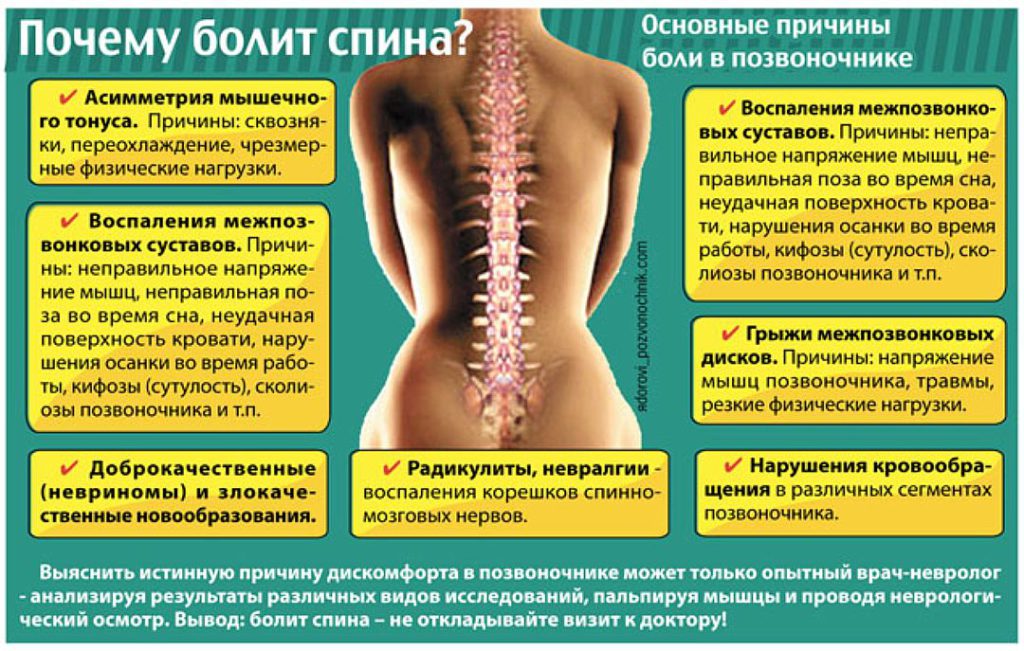 Почему болит спина как лечить