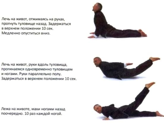 Упражнения для спины крестец